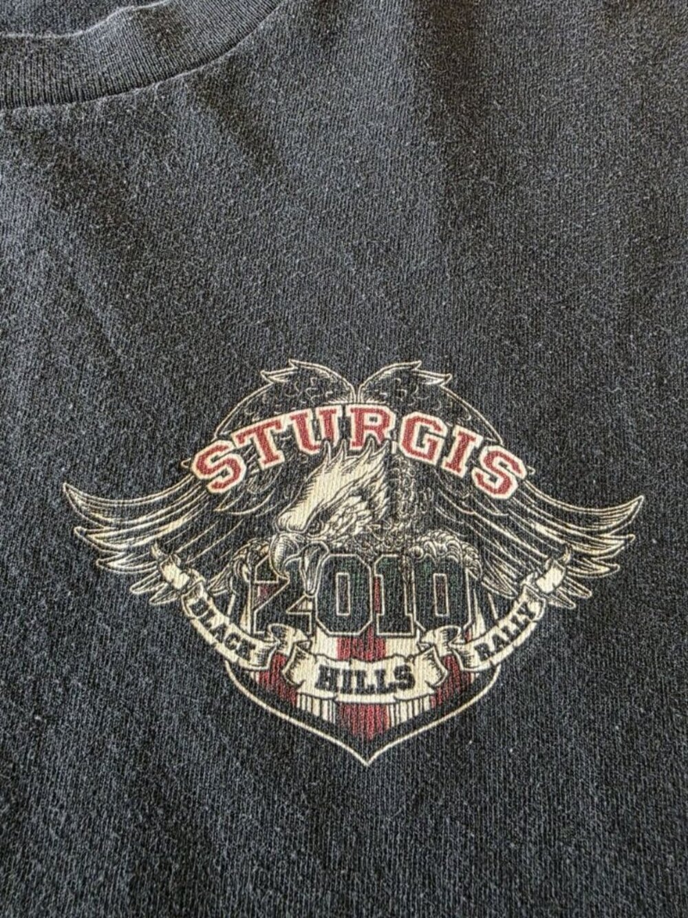 Hot Leathers Sturgis 2010 Black Hills Rally Long Sleeve Graphic T-Shirt 2XL - Picture 5 of 15
